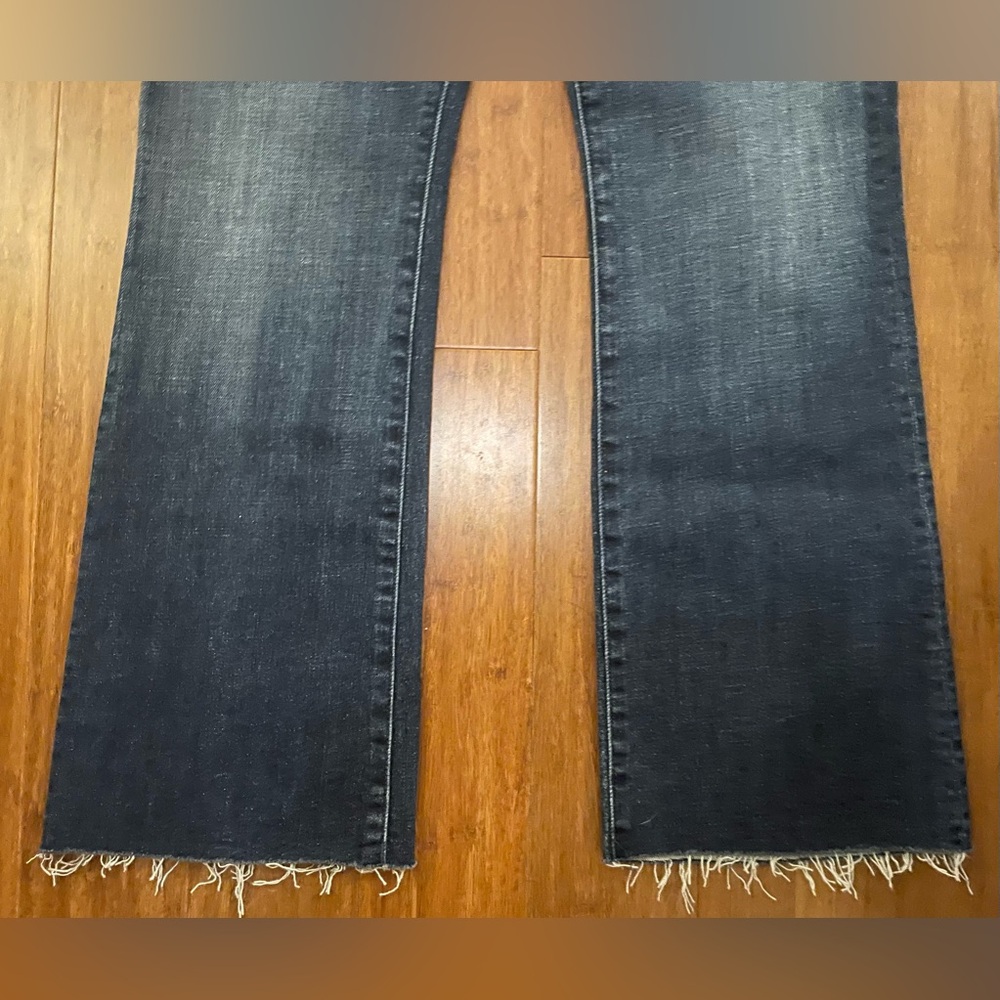 Mother Jeans Bootcut Ankle 26 Hustler Ankle Fray Lust for Life Luxury - Picture 6 of 16